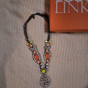 LOGO by Lori Goldstein Orange and Yellow Necklace